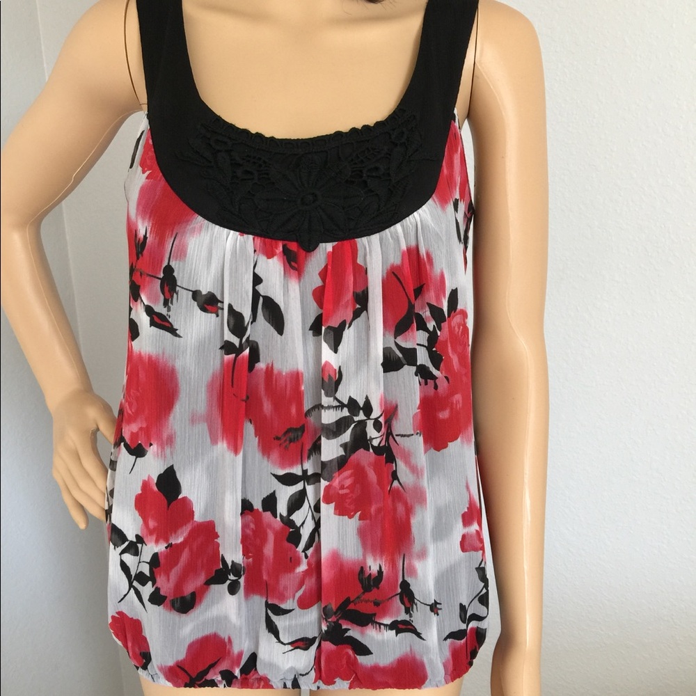 Beautiful Rose Pattern Blouse